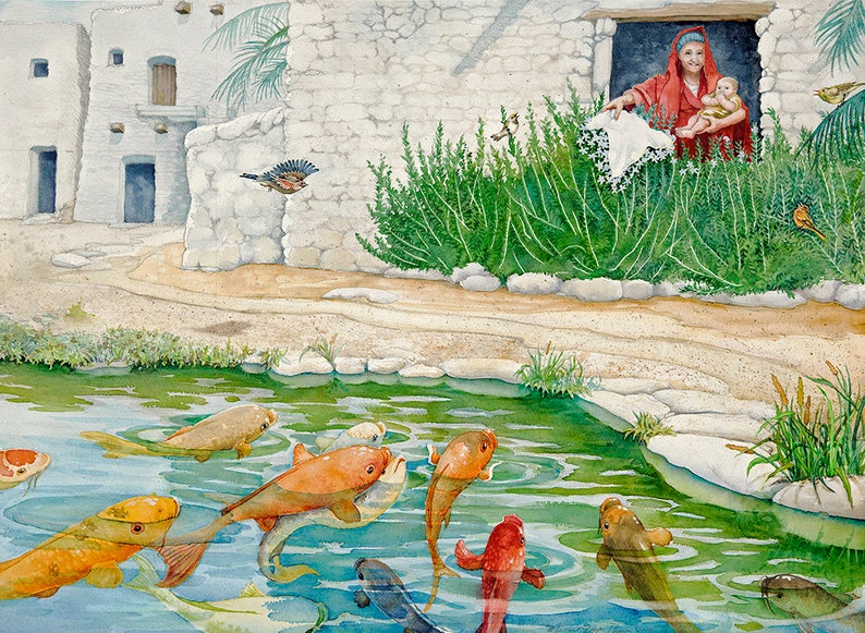 Los Peces En El Rio fine art print, 8 x 11 inches image 1