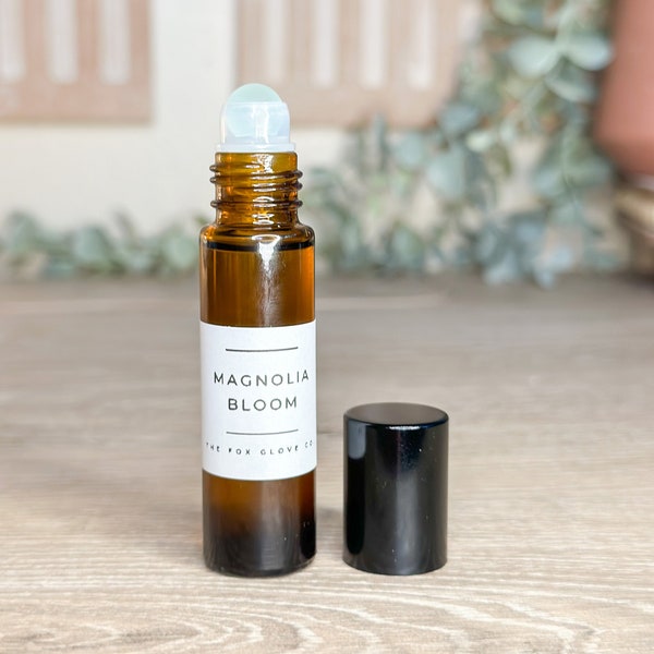 Magnolia Bloom Roller Perfume 10ml - Essential Oil Perfume - Oil Based Perfume - Magnolia Blossom and Bergamot Perfume