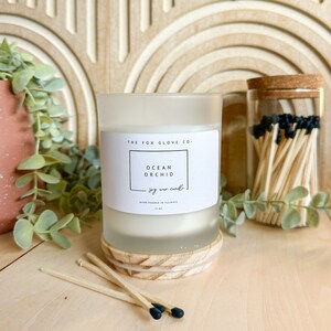 Ocean Orchid Soy Wax Candle - Natural Candles