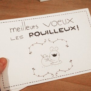 Cartes de voeux décalées