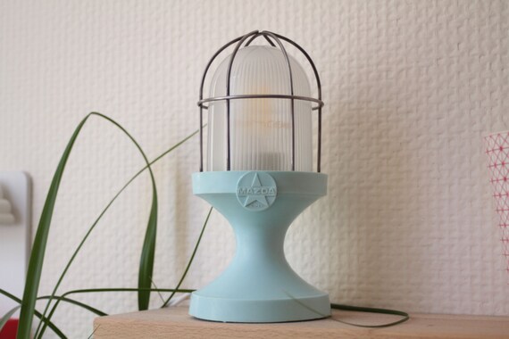Lampe De Poche Ancienne Plastisue Saft Mazda - Bleue, Vintage, Fonctionnelle