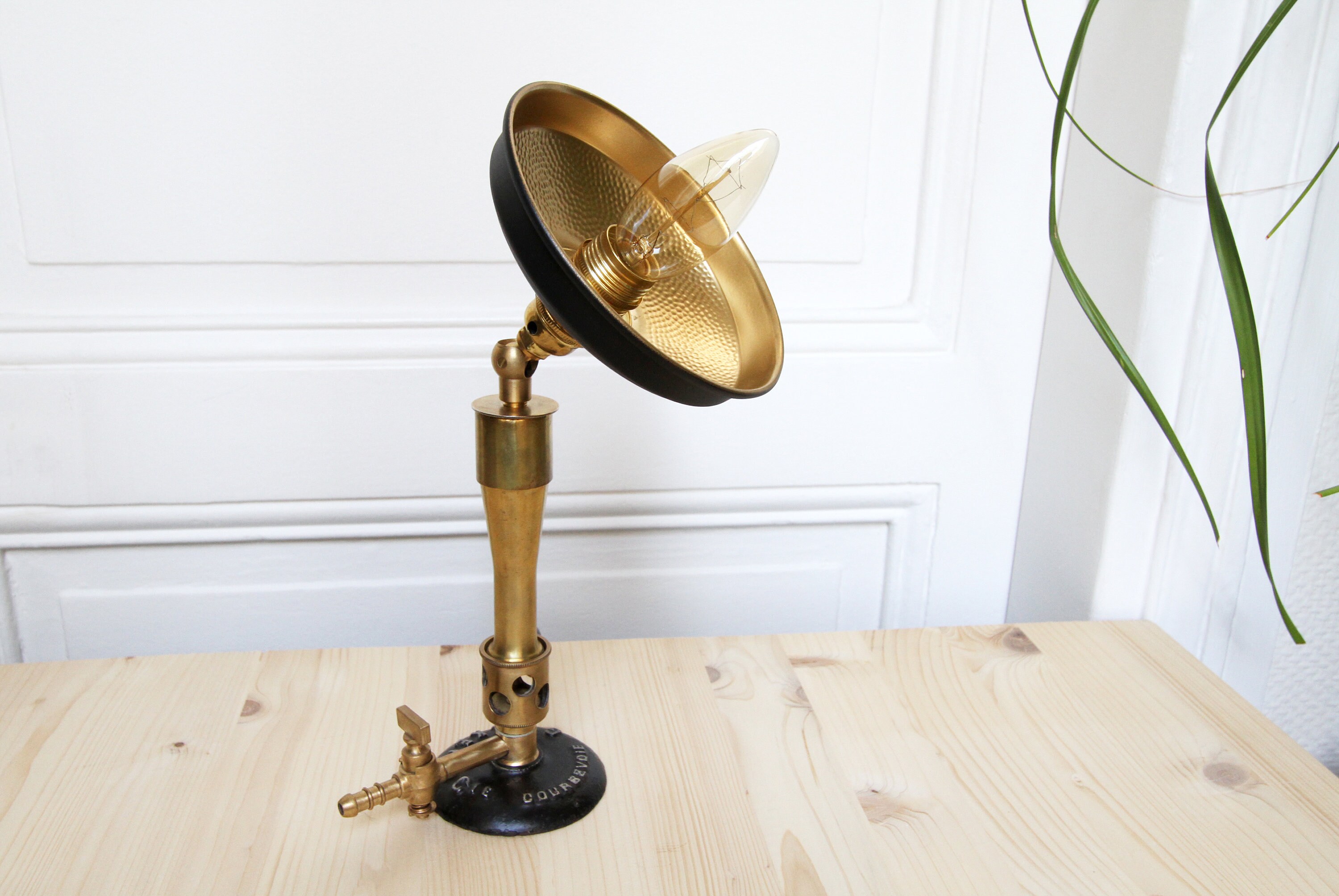 Lighting Lamps Cute Vintage old Bunsen burner converted into a novalty