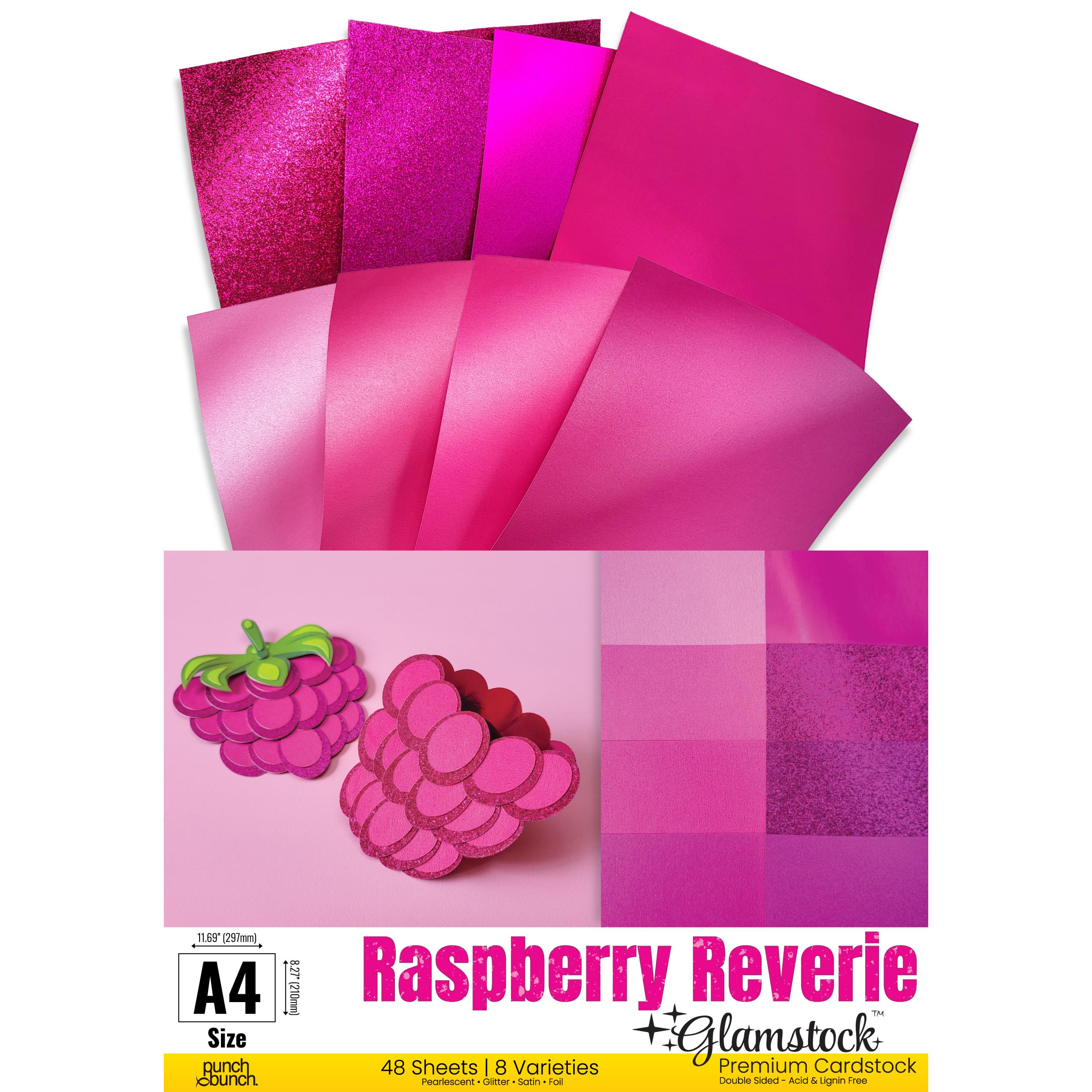 Raspberry Raverie Raspberry Reverie Pink Cardstock – Pearlescent, Glitter, Foil, Satin ...