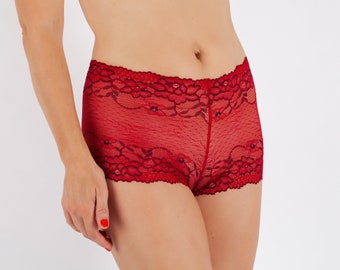 EDNA PANTIES, lace panties, panties, lingerie briefs