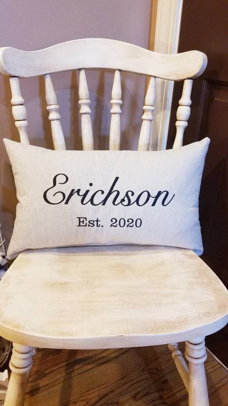 Established Pillow, Established Date, Established Decor, Wedding Gift Pillow, Anniversary Pillow, City Pillow, Personalized Decor Pillow image 10