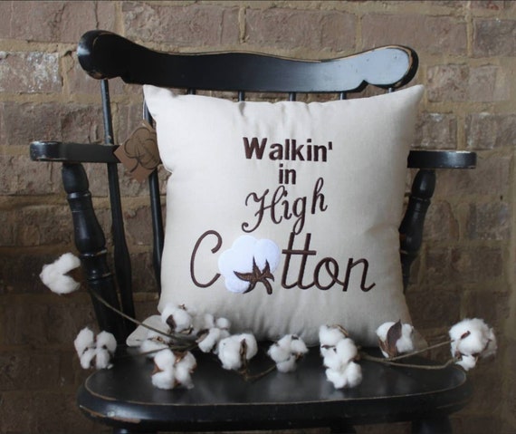 Walking in High Cotton Cotton Farmhouse Decor Cotton Boll Decor Cotton Boll Pillow Cotton Ball Pillow Farmhouse Gifts Etsy Canada