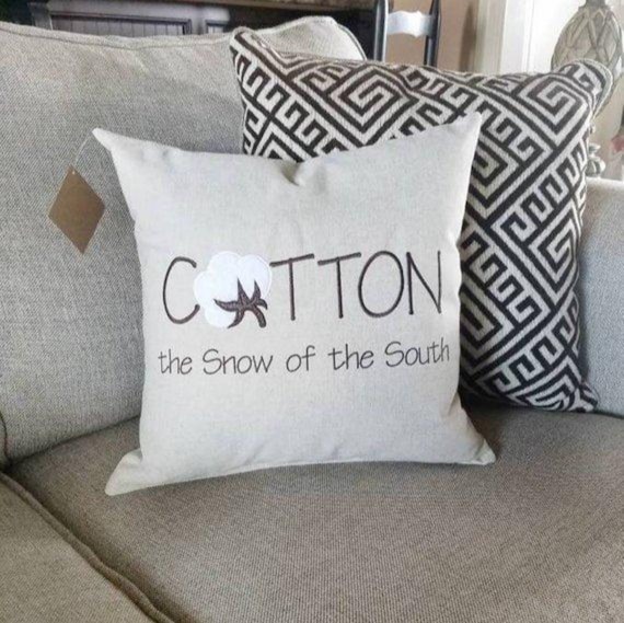 Cotton Boll Accent Pillows