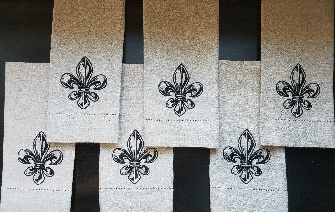 Fleur De Lis Kitchen Towel - Outside and In