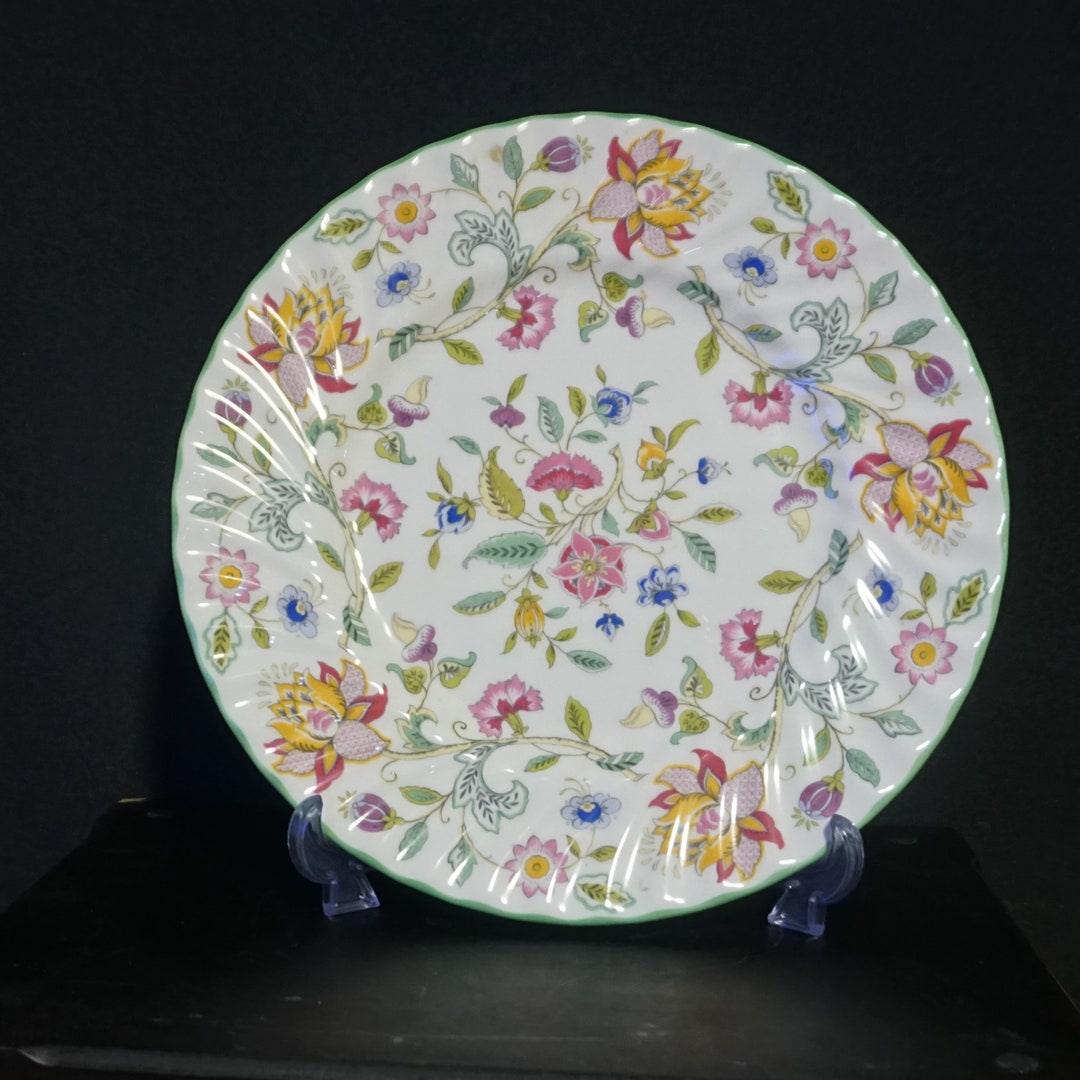 Minton Haddon Hall Plate Minton Haddon Hall Green Edge Dinner Etsy