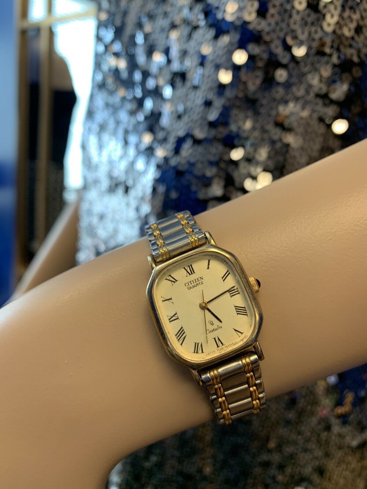 Citizens CASTALIA Gold Plated Stainless Steel Quartz Vintage 