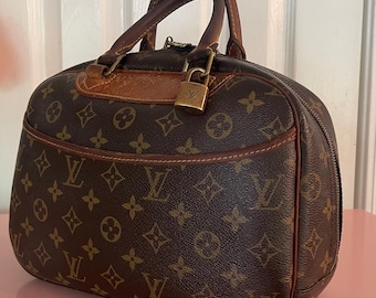 Louis Vuitton Monogram Canvas Trouville Satchel Brown Top Handle Handbag