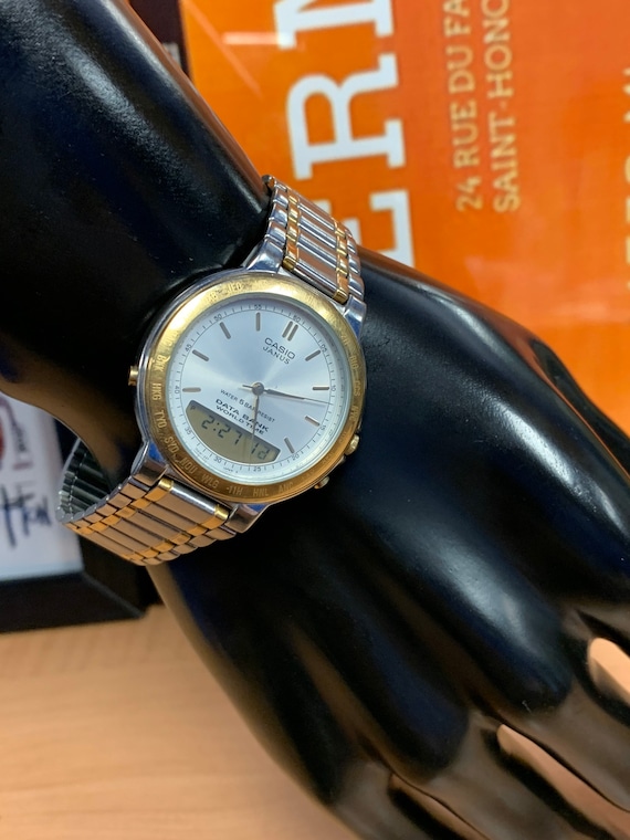 CASIO Janus AB 110 Analog Digital 1980's Vintage Databank