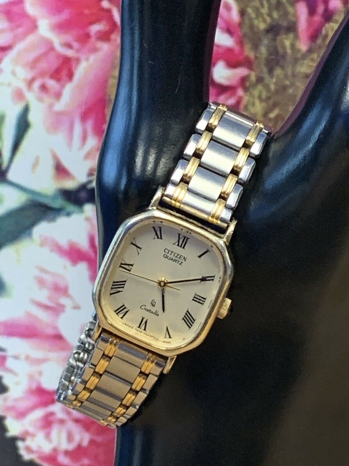 Citizens CASTALIA Gold Plated Stainless Steel Quartz Vintage  display picture 1