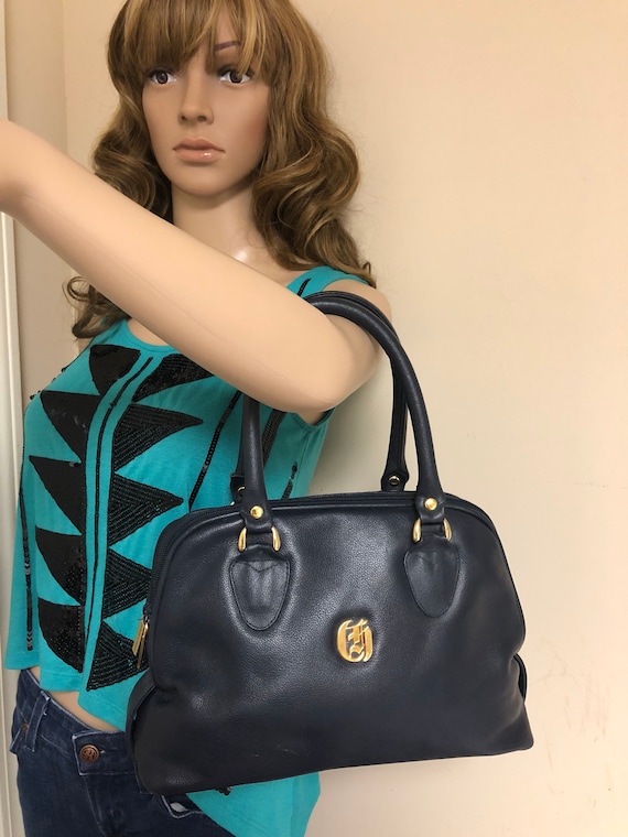 Blue satchel handbag shop