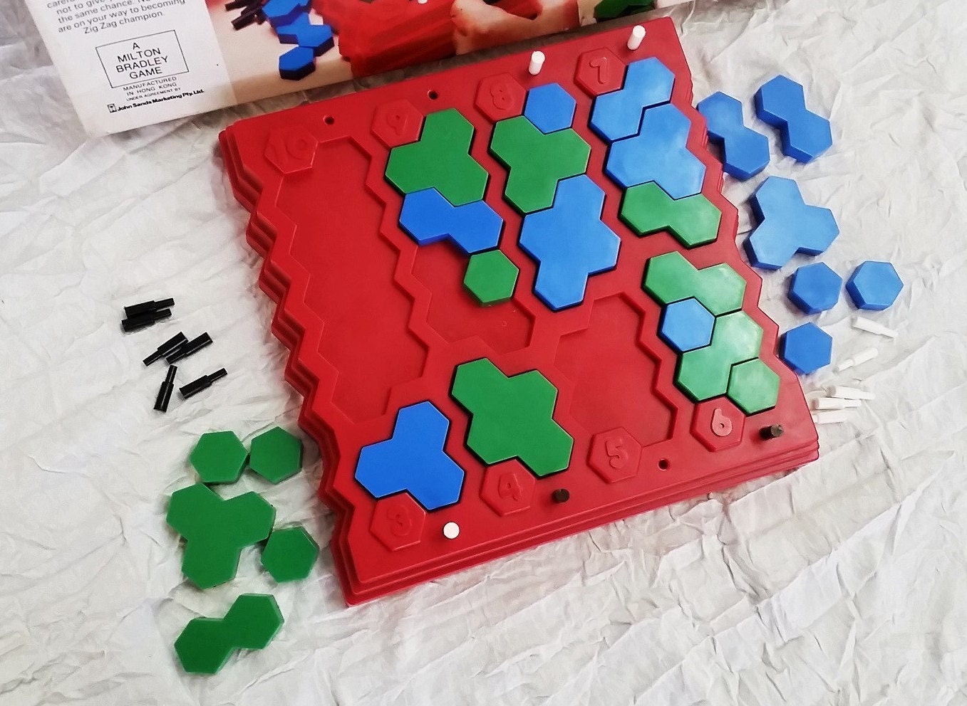 1977 Zig Zag Board Game An intriguing game of pure strategy Etsy.de