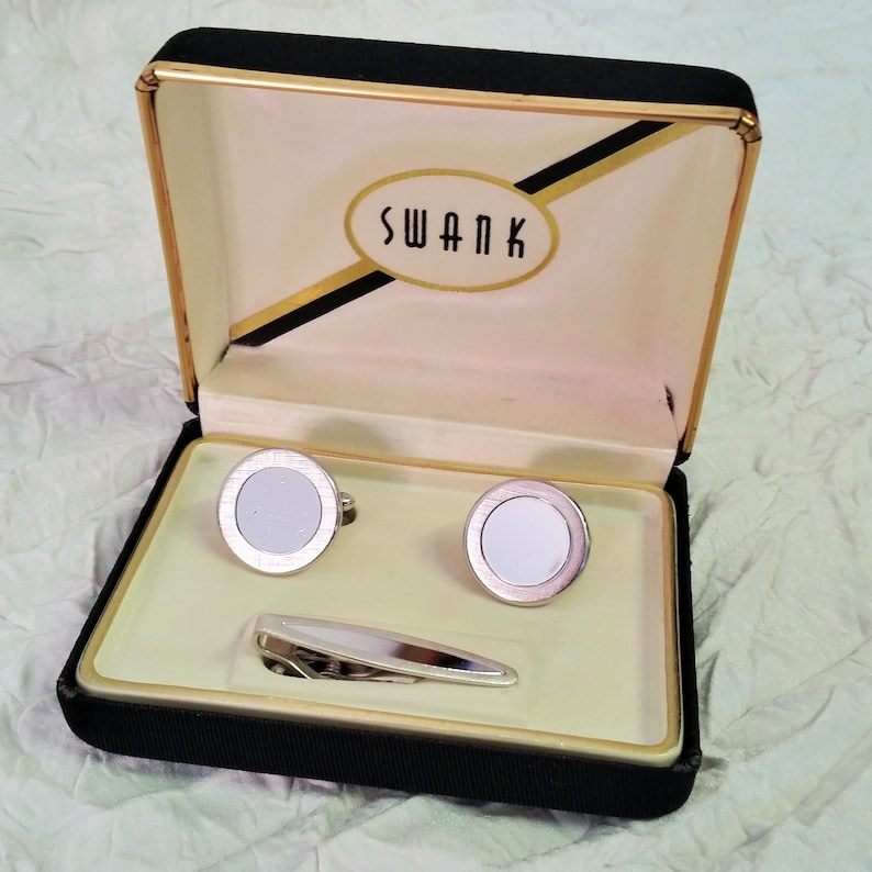 1928 Jewelry Boxed Diamond Shaped Cuff Links