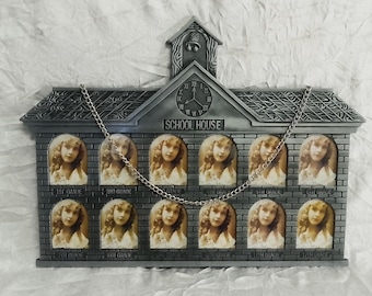 Vintage Metal Schoolhouse Picture Frame: 12 Years of Milestone School Photos