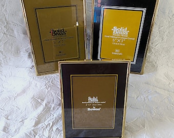 Vintage Solid Brass Photo Frames: 9x13 cm, Tarnish Resistant, Korea