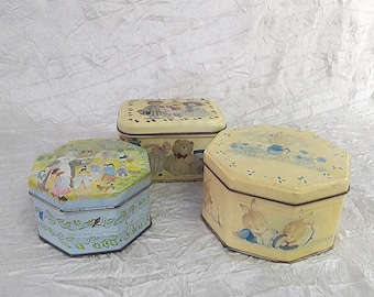Vintage Children's Sweets Tins: Bentley's Nursery Rhyme + Tin Co. America by Cara