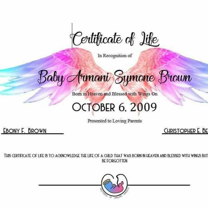 Certificate of Life for Miscarriage and Still Borns - Etsy Sweden