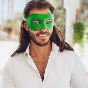 Luxury Mask Quality Venetian Party Mask GREEN