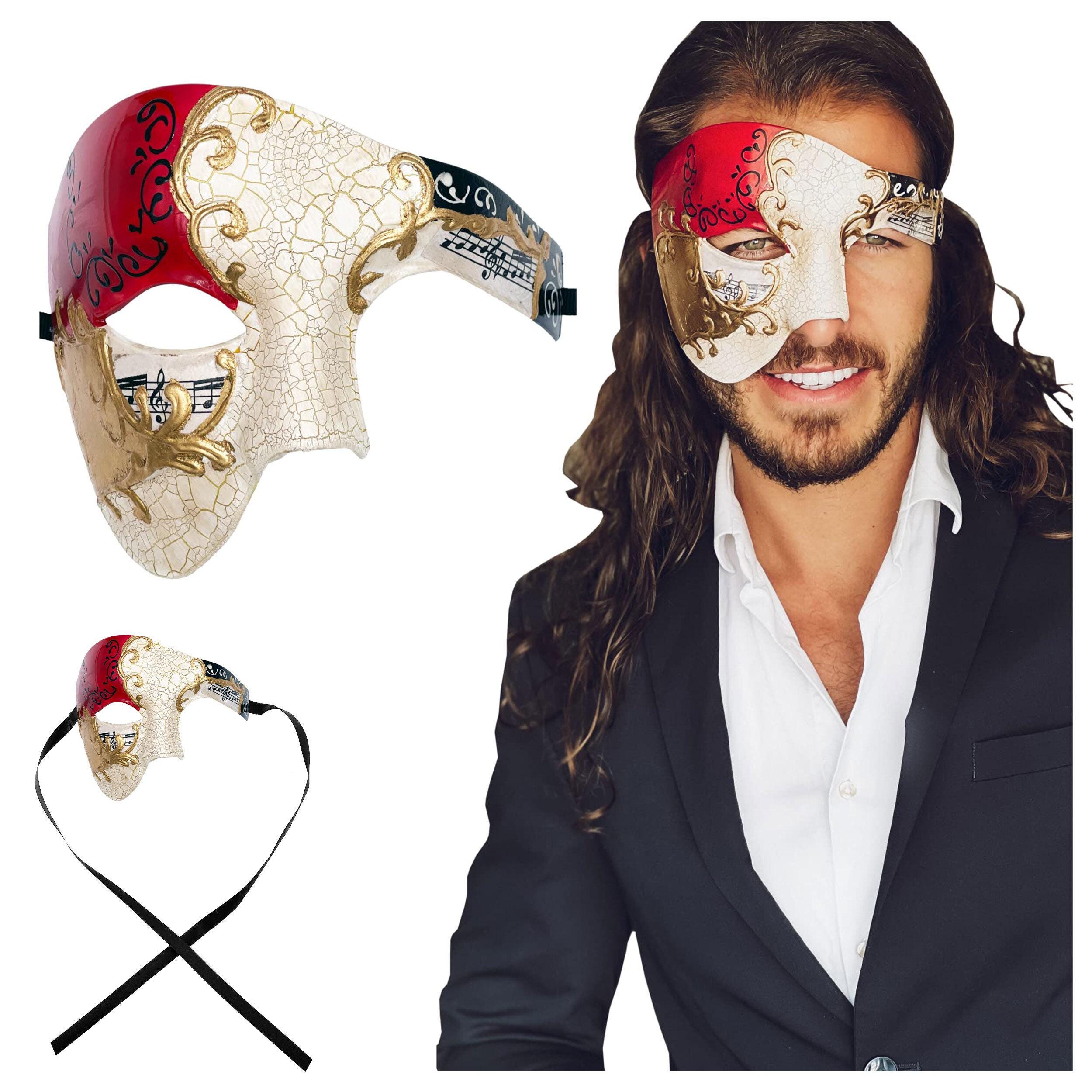 Luxury Mask Phantom of the Opera Half Face Masquerade Mask - Vintage ...
