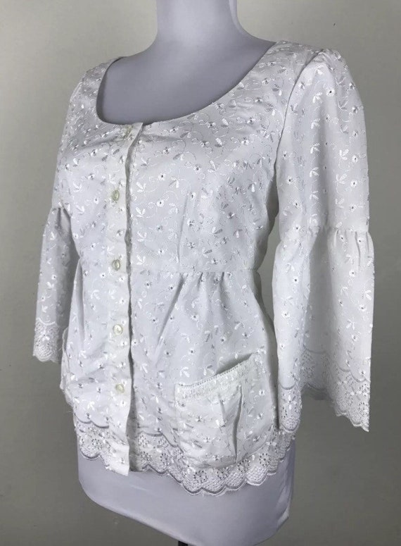 Betsey Johnson Rare Runway Vintage Eyelet Cotton J