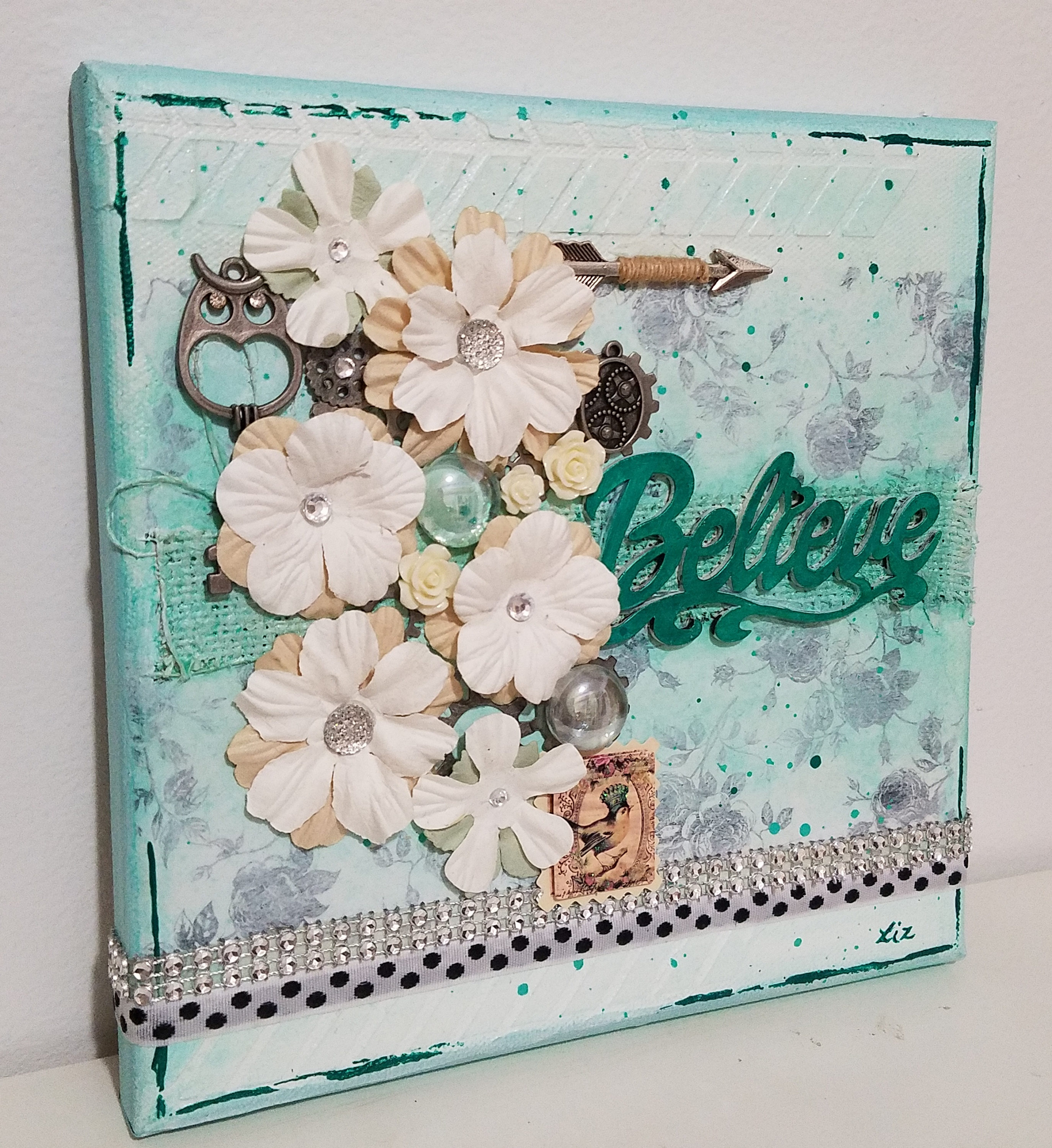 Believe, 8 X 8, Mixed Media on Canvas, Wall Art, Original Art - Etsy