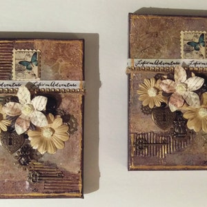 Life Is An Adventure, 13 x 7 Mixed Media, Original Kunst, Wandkunst