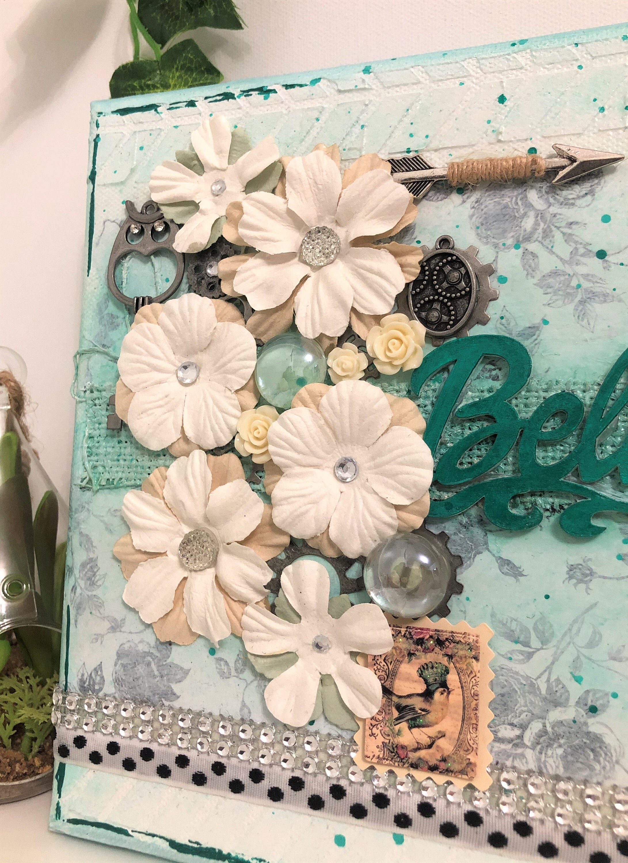 Believe, 8 X 8, Mixed Media on Canvas, Wall Art, Original Art - Etsy