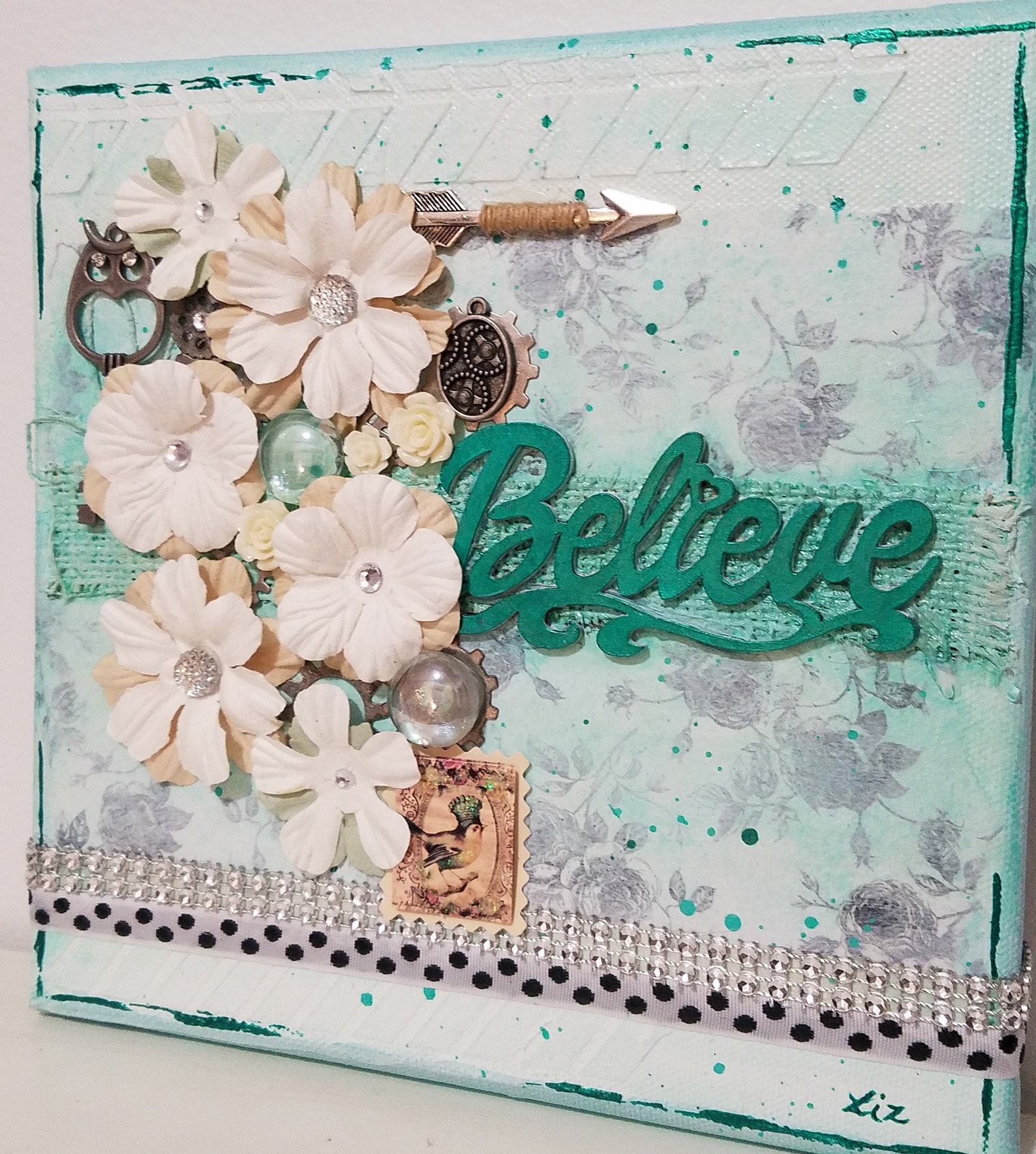 Believe, 8 X 8, Mixed Media on Canvas, Wall Art, Original Art - Etsy