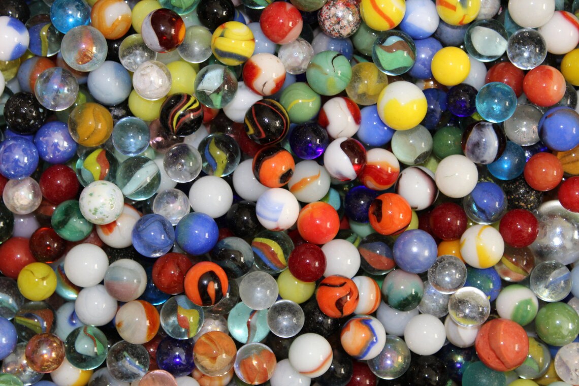 100 5/8 mint marbles Jabo Vitro Mega Marble King Etsy