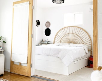 Rattan Headboard Etsy