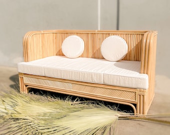 Reed Rattan Loveseat The Bordeaux
