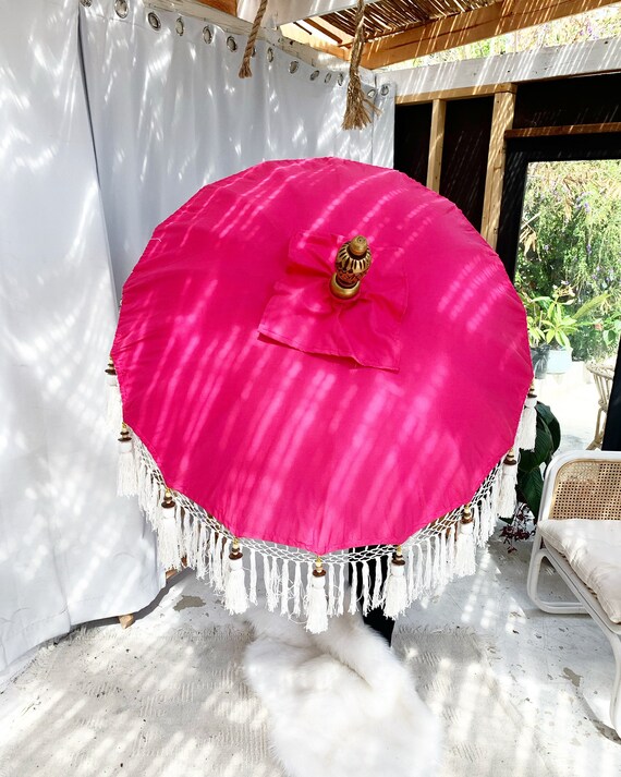 Paraguas Bali hecho a mano Rosa flamenco 6 - España