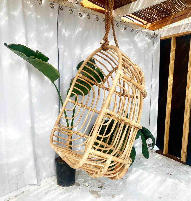 Back in Stock Nest Rattan Hanging Chair Etsy