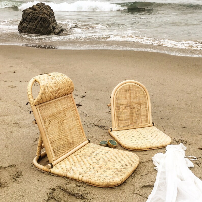 Rattan Portable Chair Meditation Floor Matador Easy Etsy