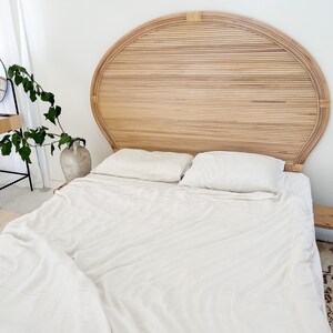 Modern Reed Rattan Cobra Headboard The RA KING Size image 3