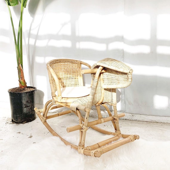 kids wicker rocking chair