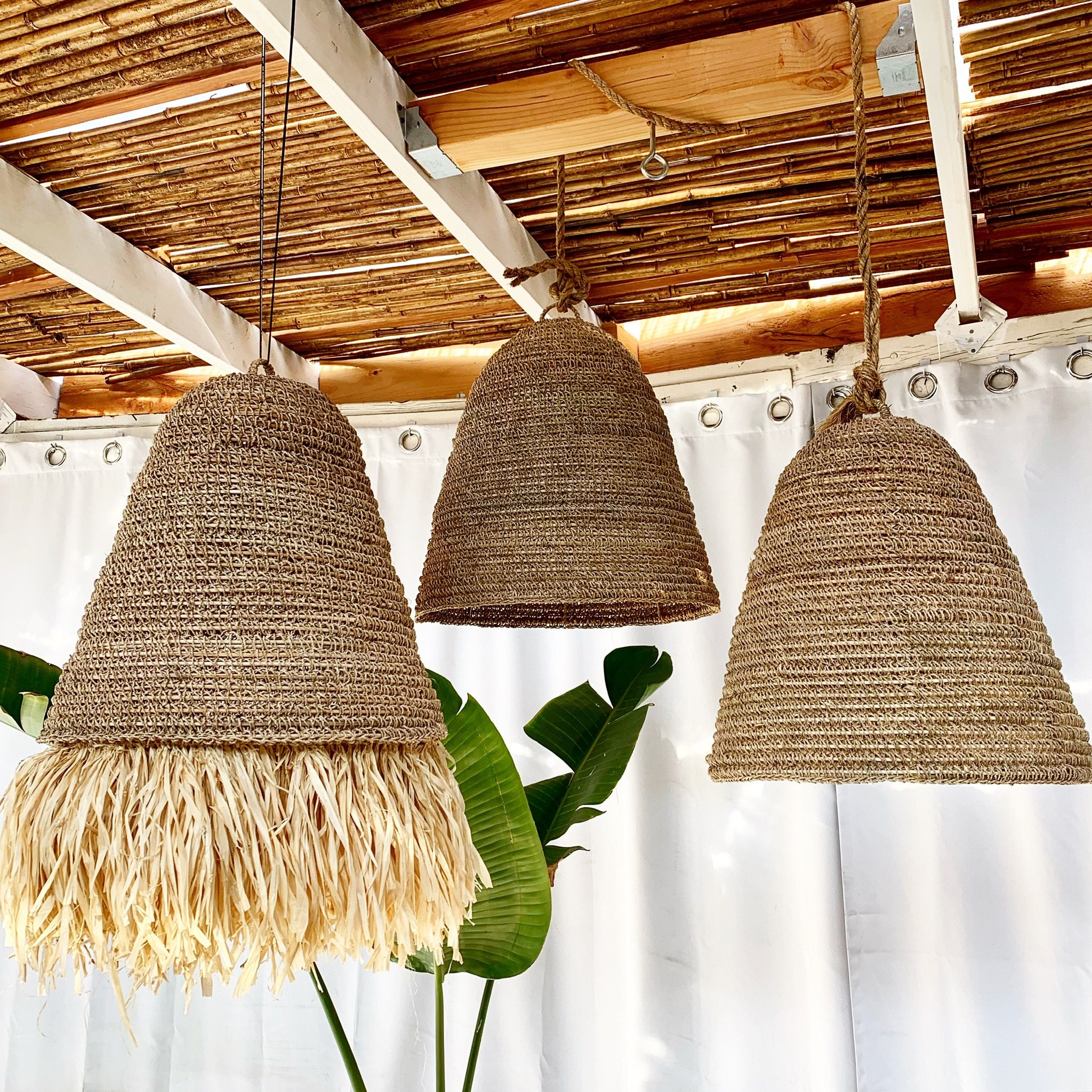 Seagrass sale light pendant