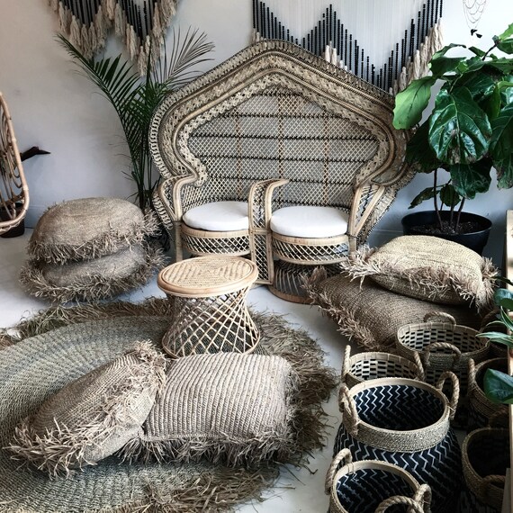 Magnificent Double Cobra Peacock Loveseat Chair Local Pick Up Los Angeles