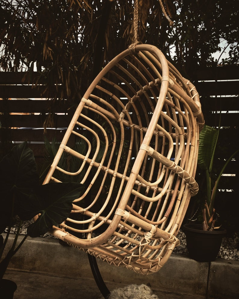 Back in Stock Nest Rattan Hanging Chair Etsy