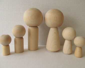 blank kokeshi dolls