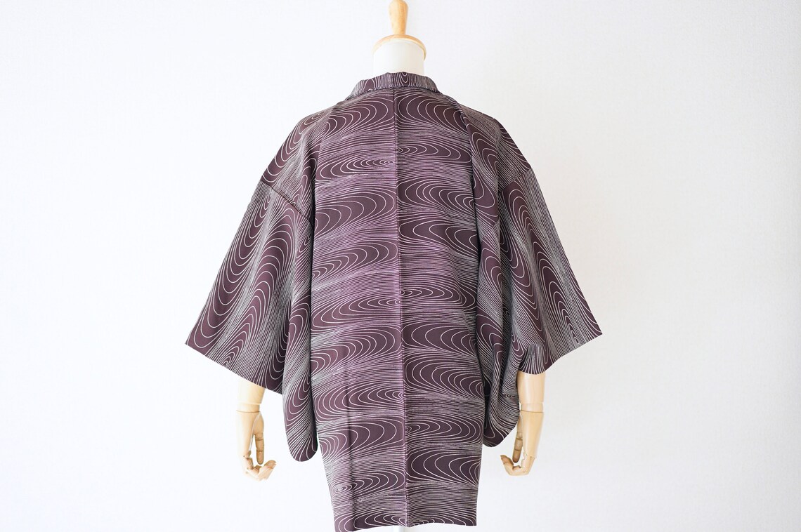 Purple silk kimono traditional kimono authentic kimono | Etsy