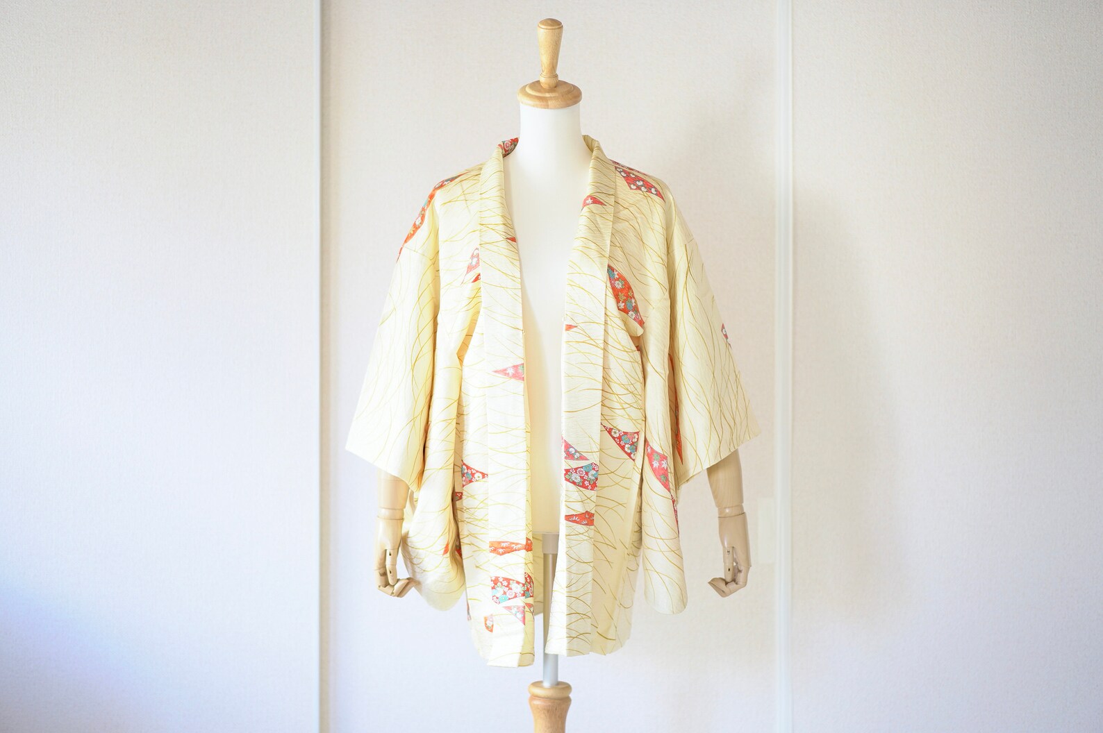 Elegant kimono yellow kimono traditional kimono authentic Etsy