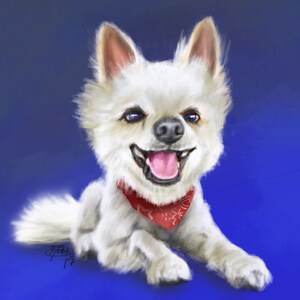 Custom Pet Caricature or Pet Portrait - Gift for Pet Loss or Celebration of your Fur Babies