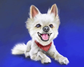 Custom Pet Portrait or Caricature – Unique Fur Baby Gift (Digital File)