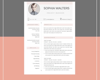 Resume Template and Cover Letter Template for Word •  DIY Printable SUPER Pack • Mac or PC