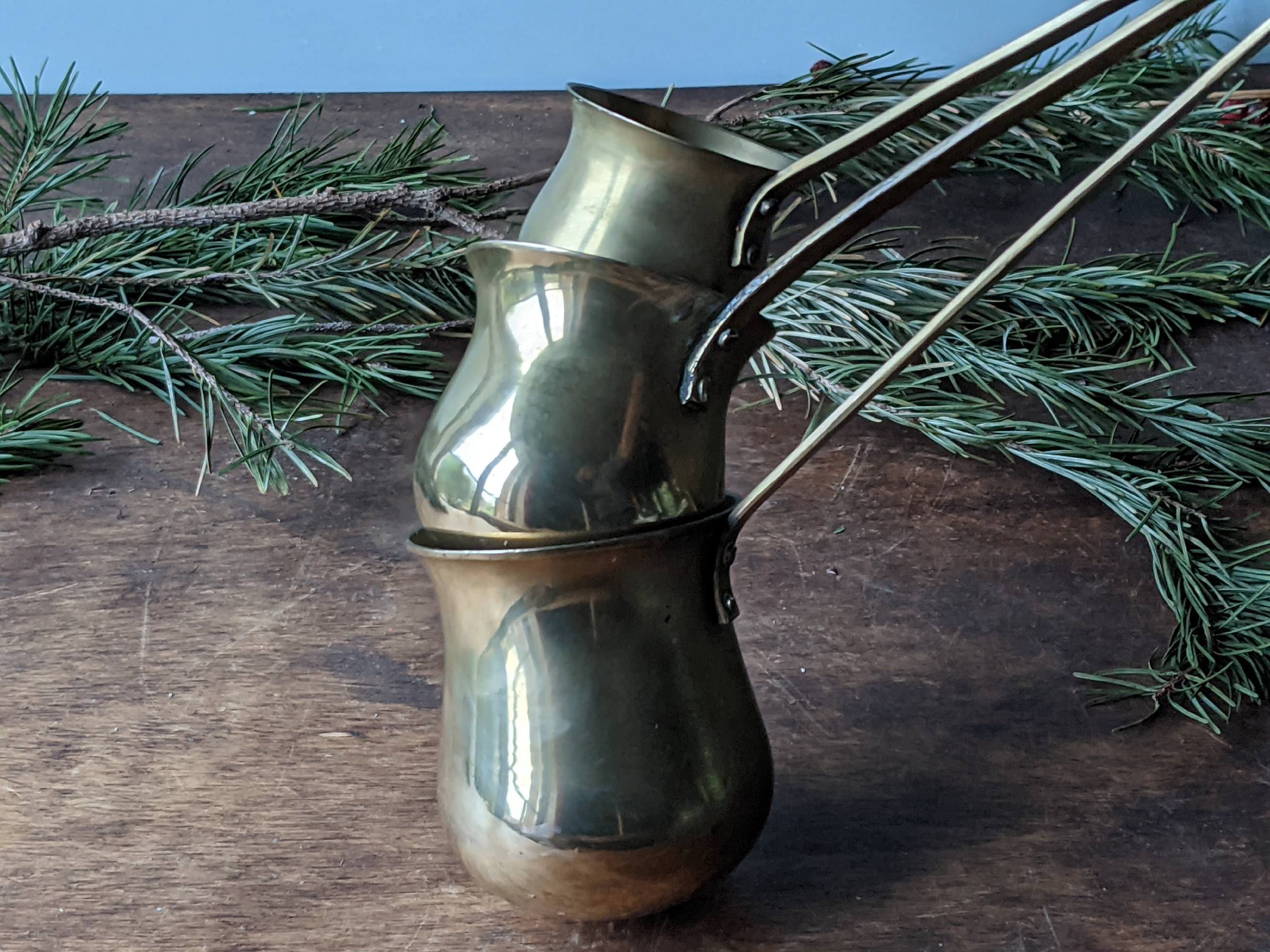 Louches Toddy en Laiton Vintage - Whisky, Rhum & Brandy