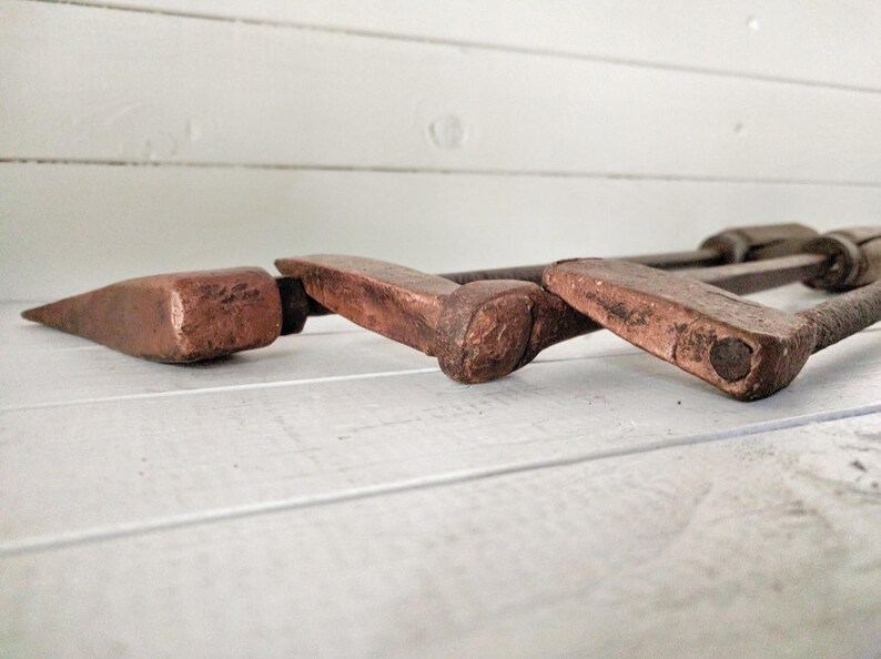 Vintage Copper Soldering Irons Rustic Industrial Decor Etsy